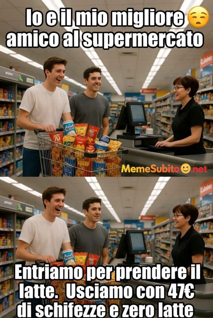 Amicizia al supermercato