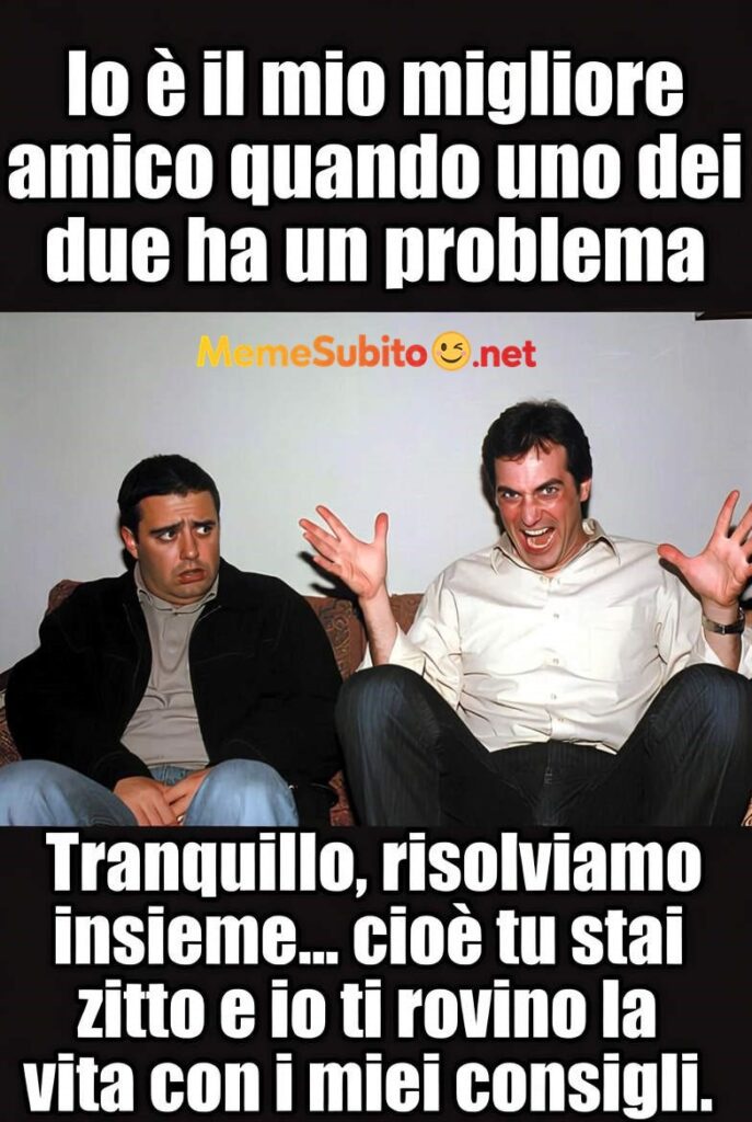 Consigli in amicizia