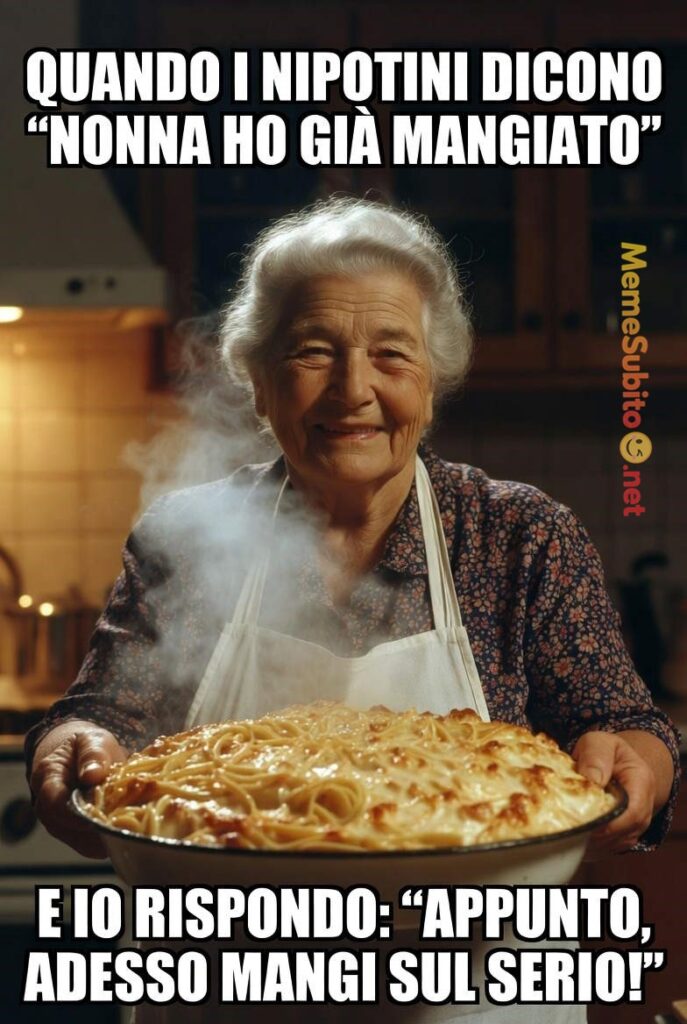 Nonna in cucina