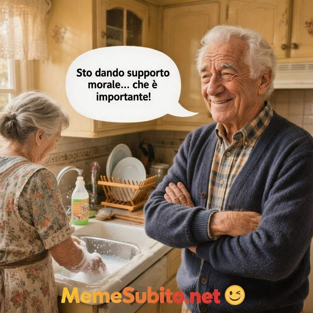 Supporto morale del nonno