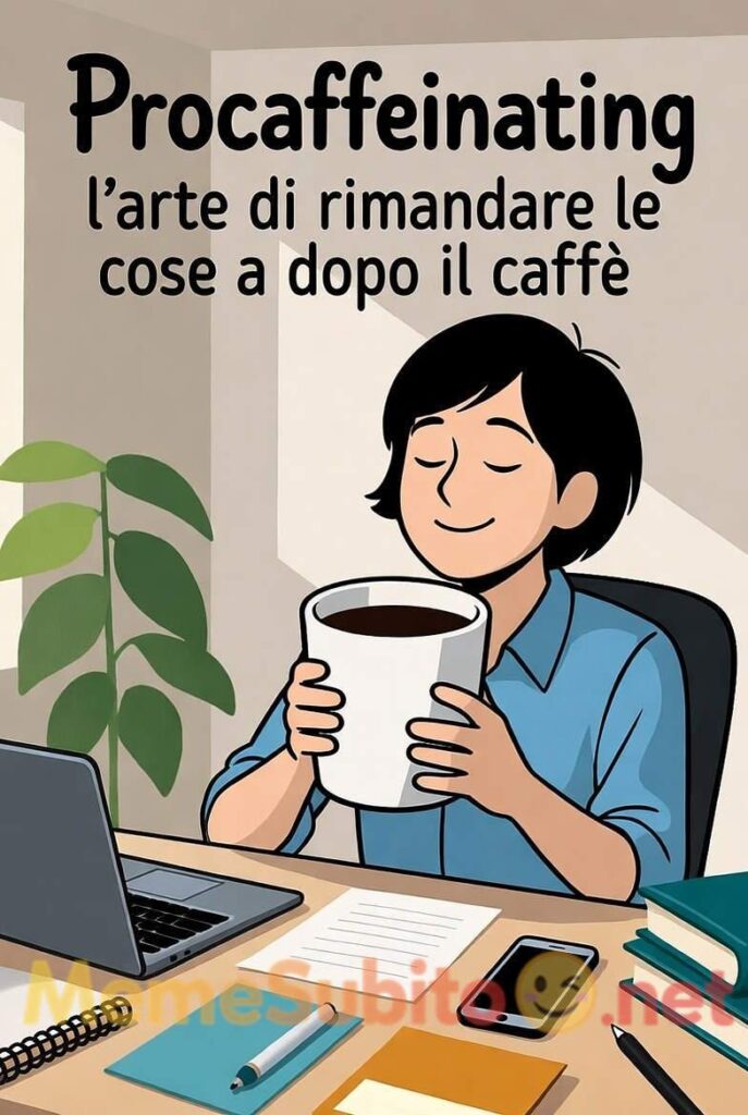 arte di rimandare le cose a dopo il caffè