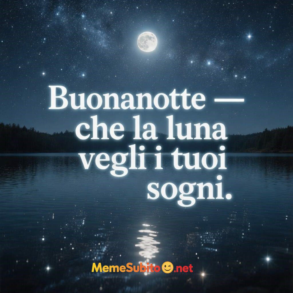 notte sotto la luna