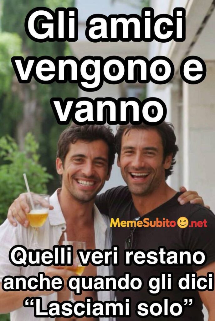 Amici nella buona e nella cattiva sorte – Meme amicizia [Amicizia]