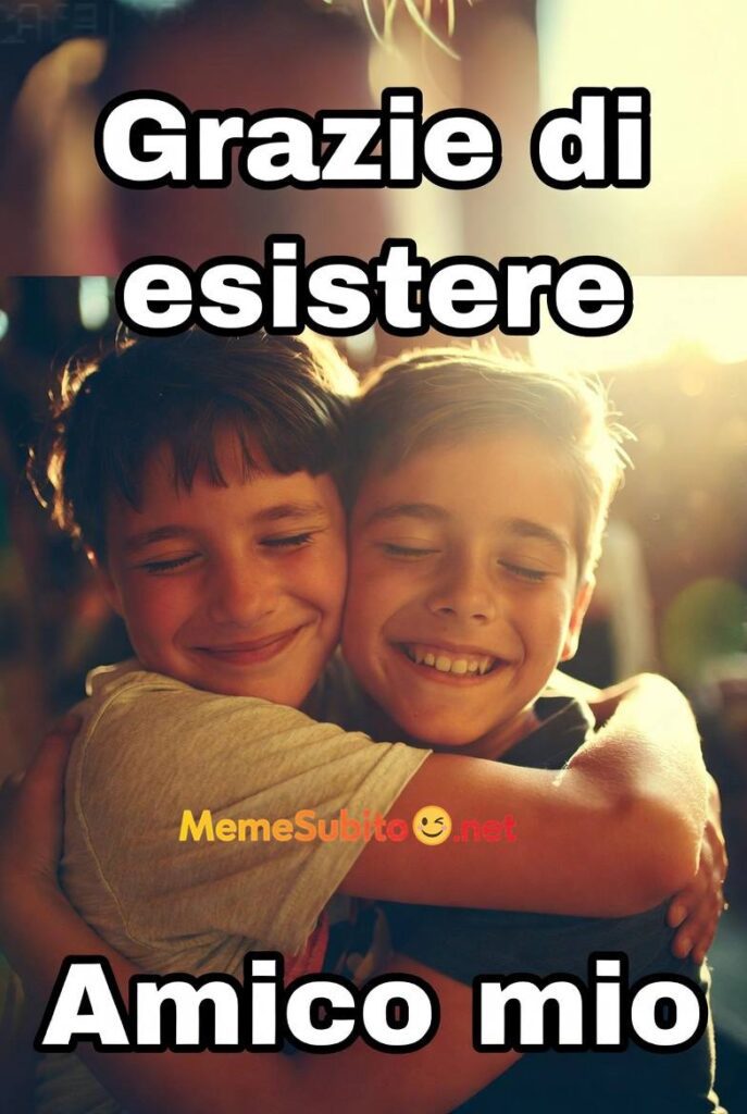 Meme amicizia italiana #9 – L'amicizia che resiste al tempo