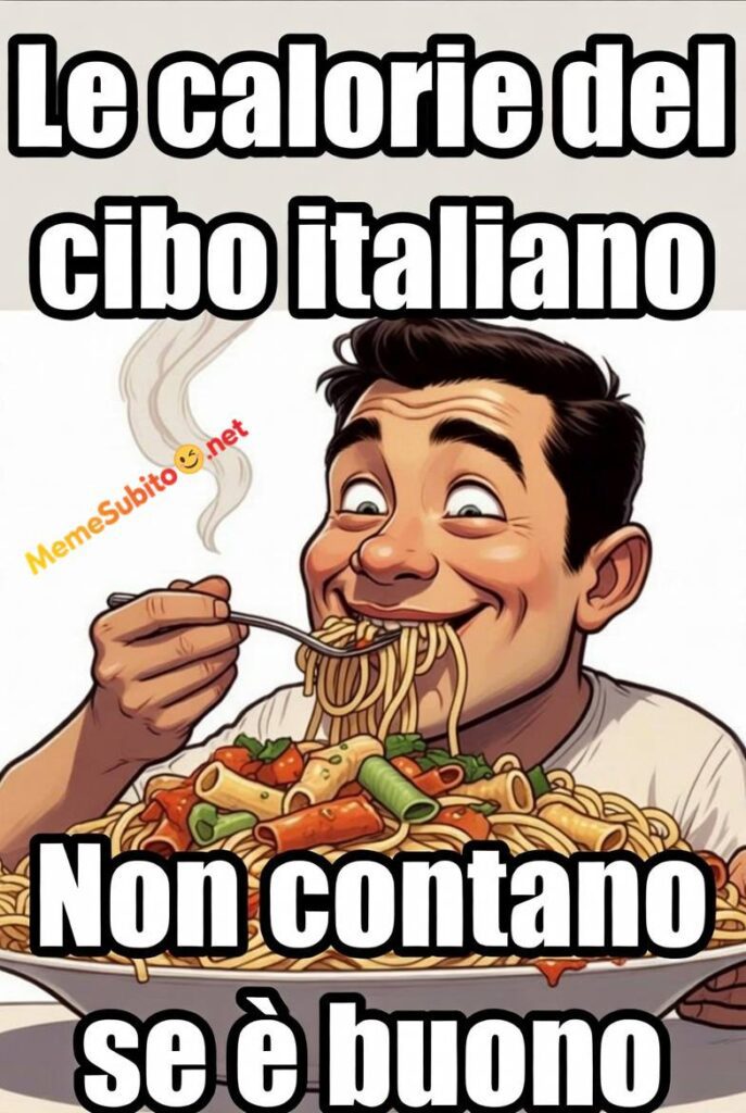 Meme cibo divertentissimo #18 – Cucina italiana patrimonio mondiale