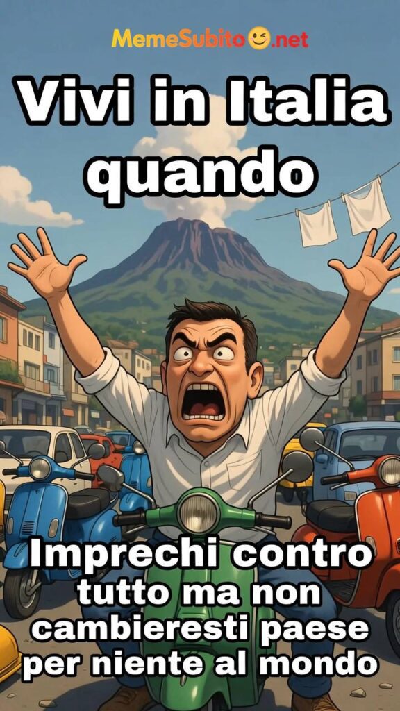 Meme italiani #19 – L'italiano tipico in situazione comica