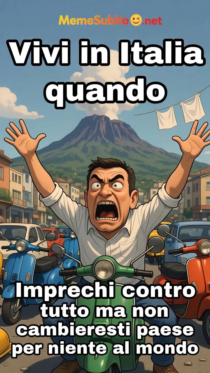 Meme italiani #19 – L'italiano tipico in situazione comica