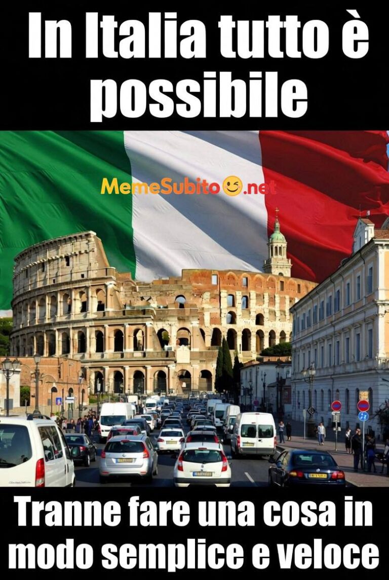 Meme italiani esilaranti #6 – Italiani e la burocrazia