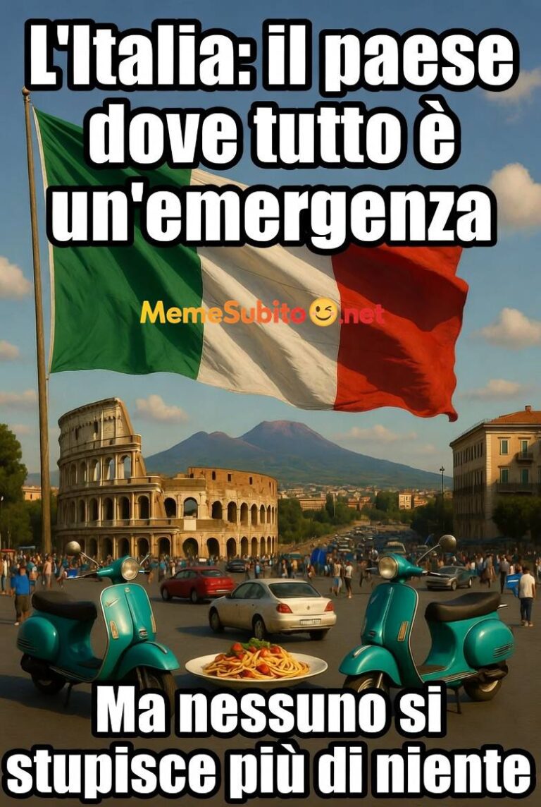 Meme italiani comici #8 – Italiani e la pizza