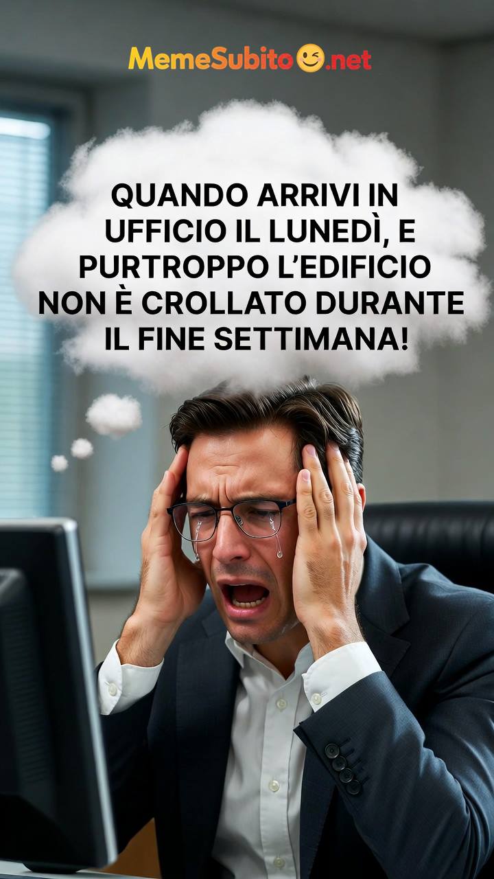 Meme ufficio divertente #12 – Smart working italiano