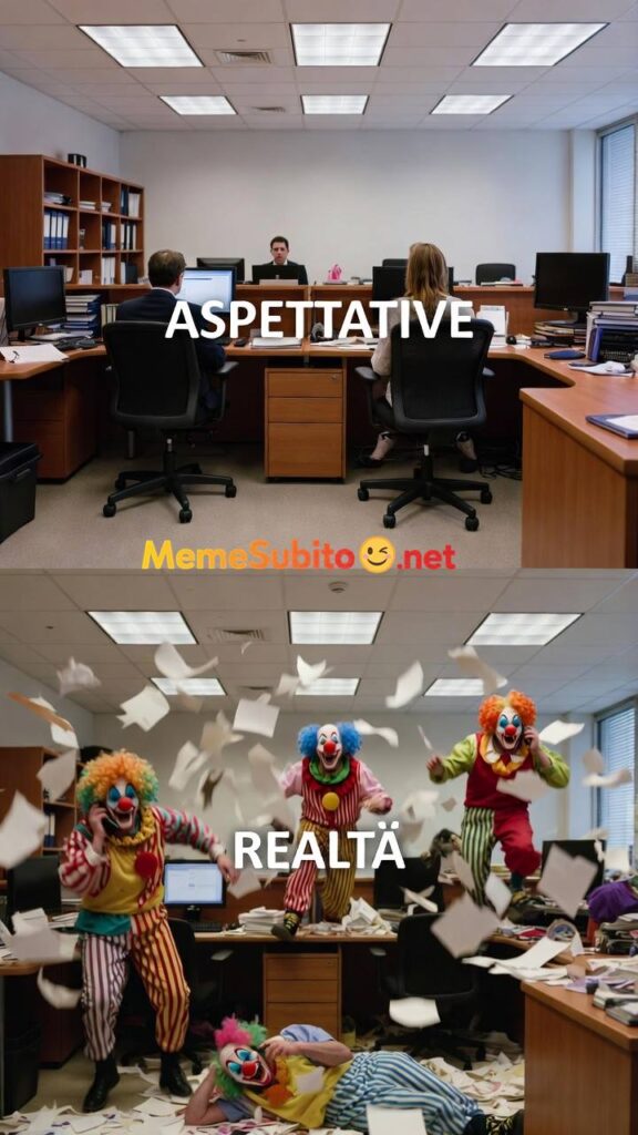 Meme lavoro italiano #18 – Il capo e i dipendenti italiani