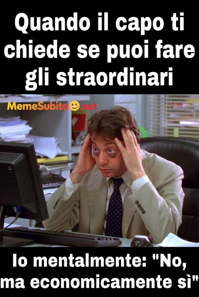 Il capo è arrivato – Meme ufficio divertente [Lavoro & Ufficio]