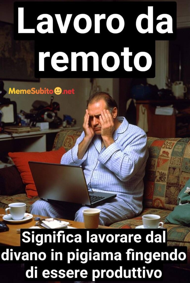 Meme lavoro ufficio #2 – Riunione di lavoro italiana