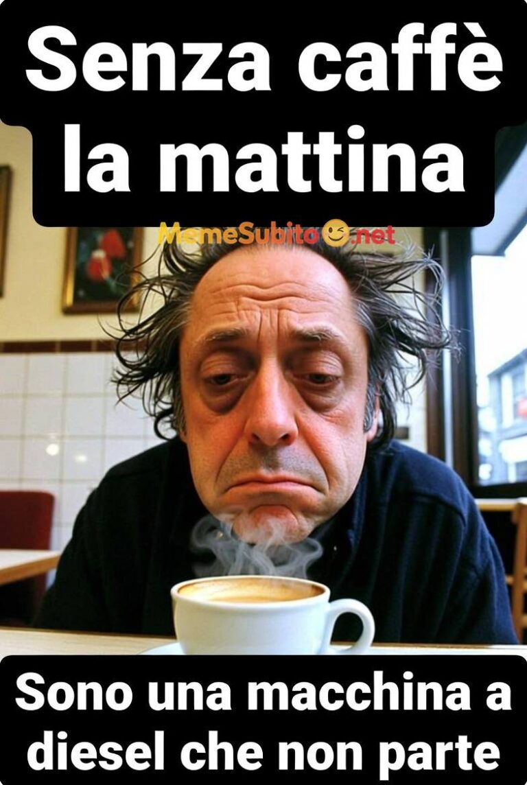 Meme caffè italiano #4 – Prima del caffè non disturbare