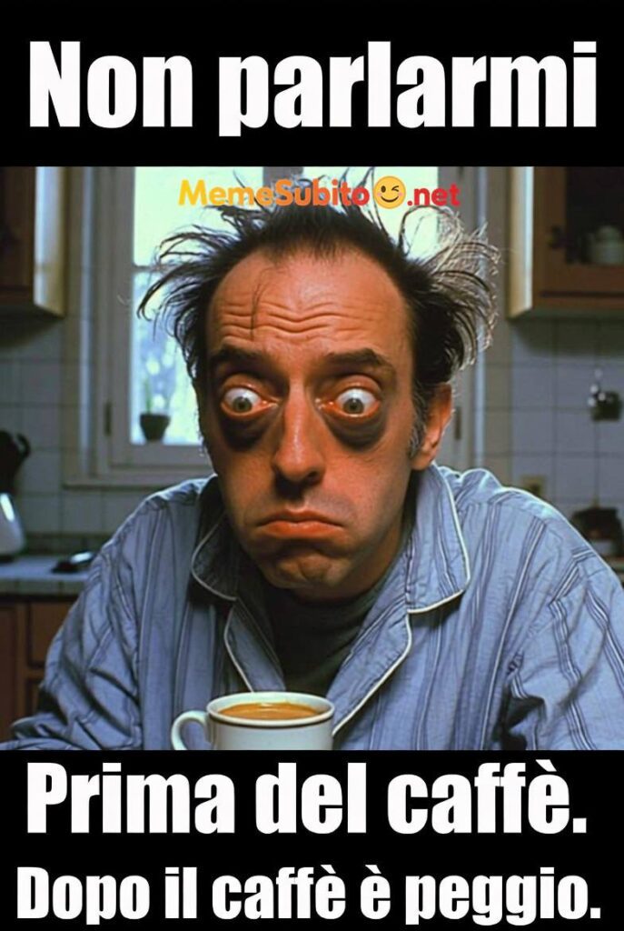Meme caffè buffo #9 – Caffè espresso italiano