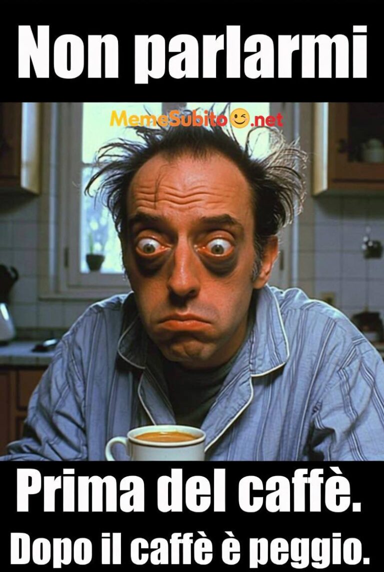 Meme caffè buffo #9 – Caffè espresso italiano