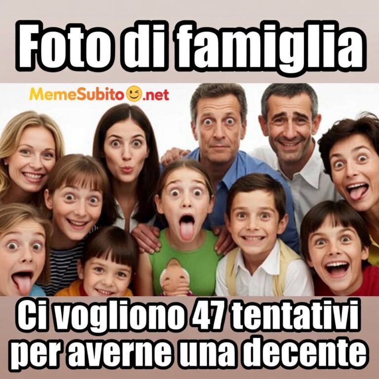 Meme famiglia comico #15 – Dinamiche familiari italiane